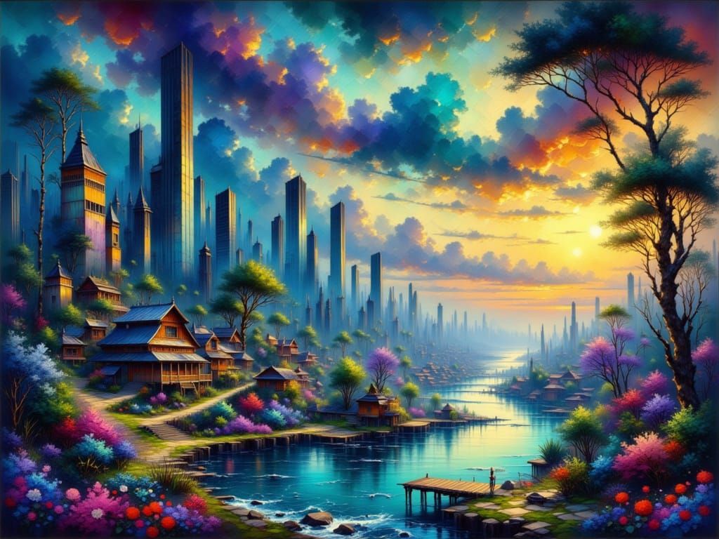 Exoplanet Metropolis: Fantasy Concept Art