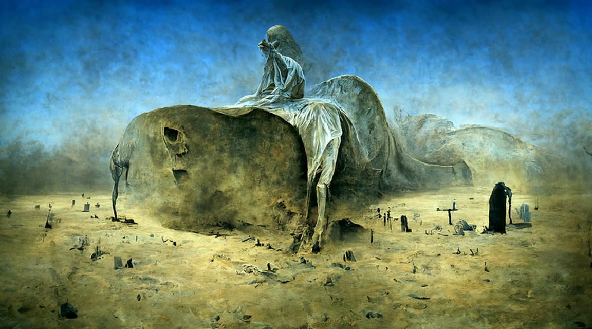 Death Rides Through Desert Graveyard, Gothic Horror