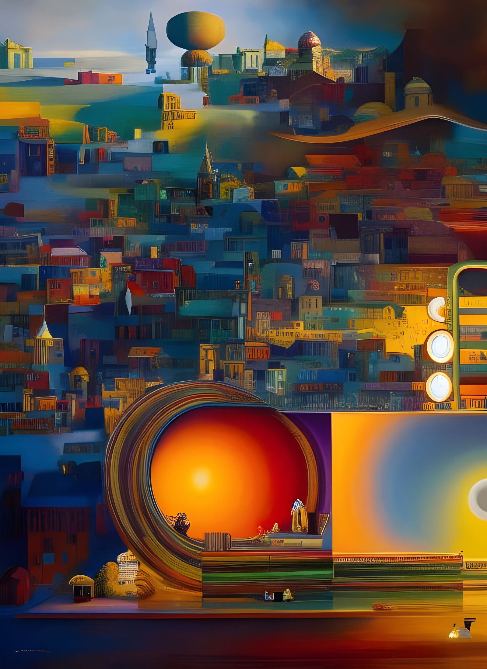 Dreamy Abstract Art with Magical Particles