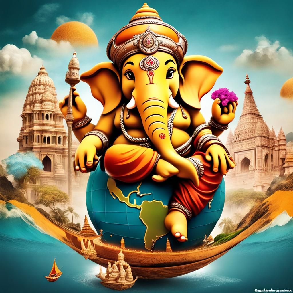 Lord Ganesha Travels the World: A Festive Adventure