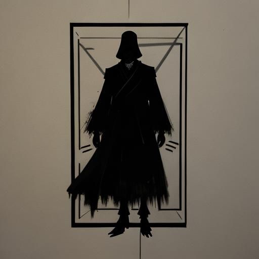 Sinister Daughter in Closet with Shadow