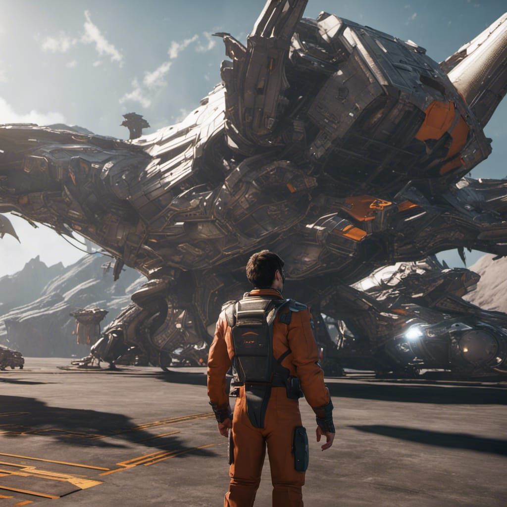 Cargo Dispatcher Watches Starship Departure in 3D