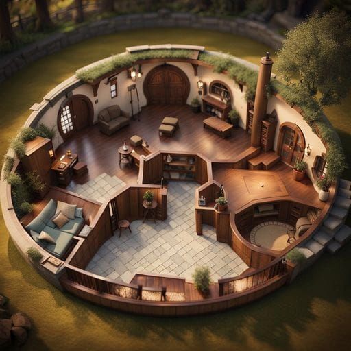 Charming Hobbit Home Floor Plan