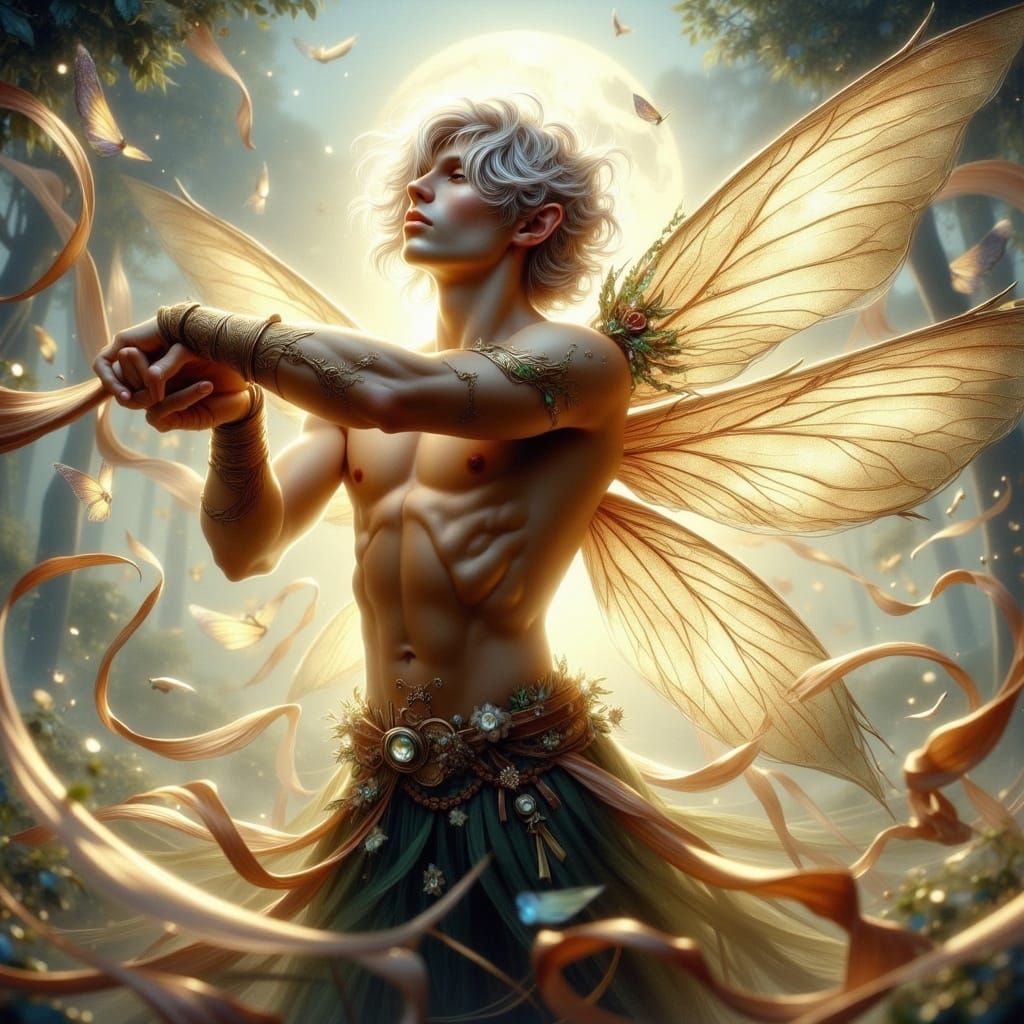 Ethereal Fairy Portrait in Digital Art Style