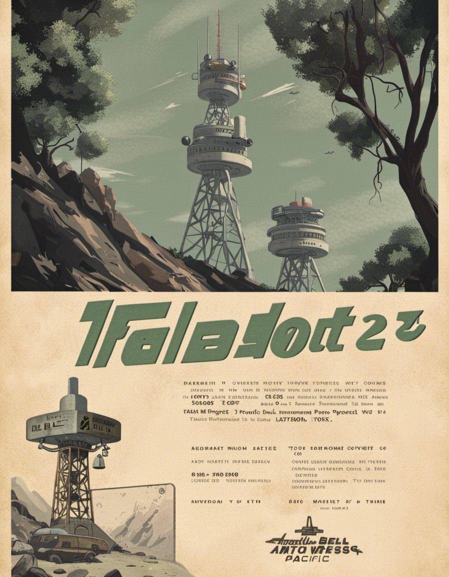 Atomic Wireless: 1950s Ad in Fallout Style