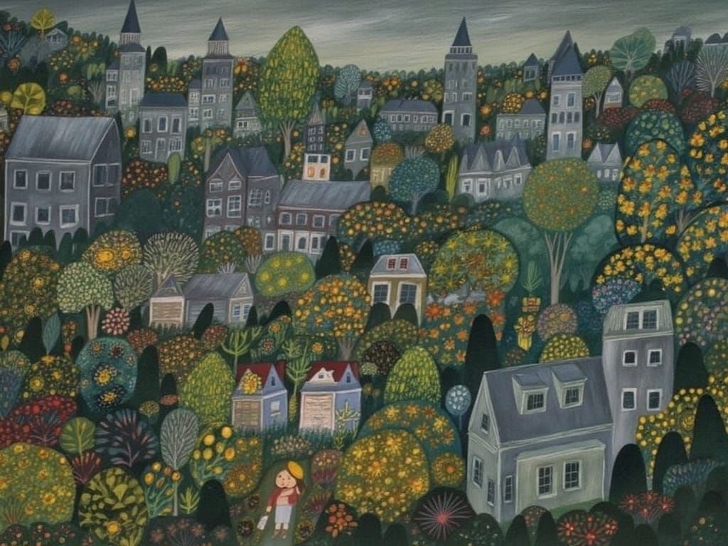 Children Tend Flowers in Rooftop Garden