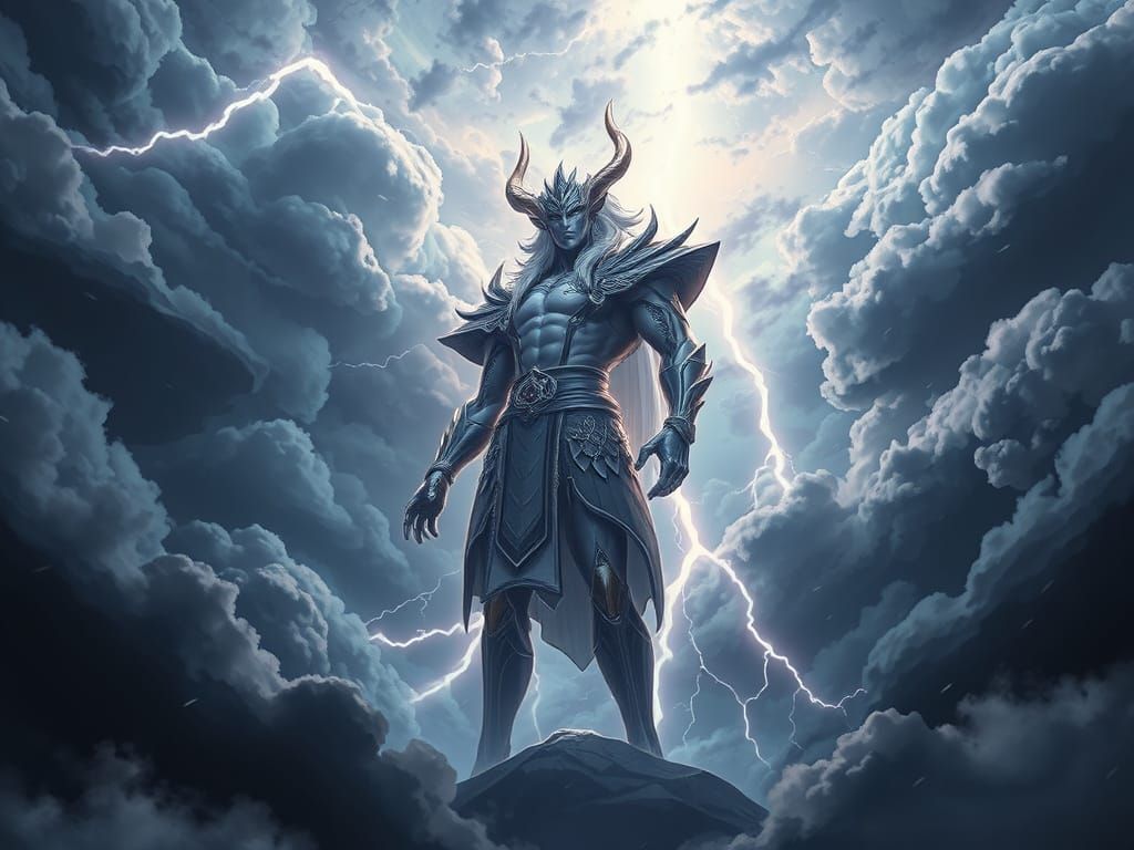 Storm God Reigns Over Turbulent Anime-Inspired Sky