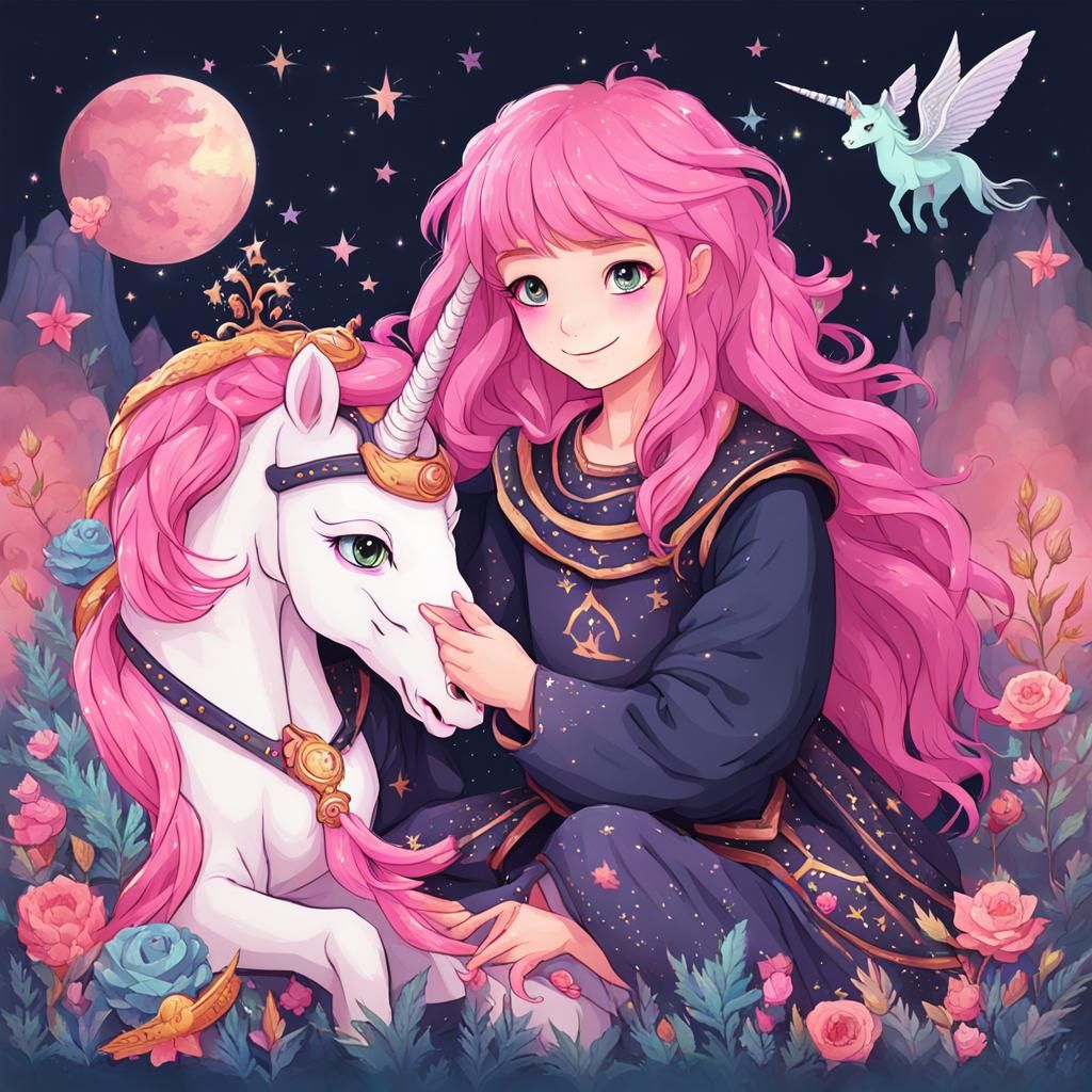 A Witch's Magical Bond with Dragon and Unicorn