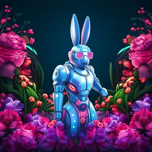 The Gardening Mecha Bunny