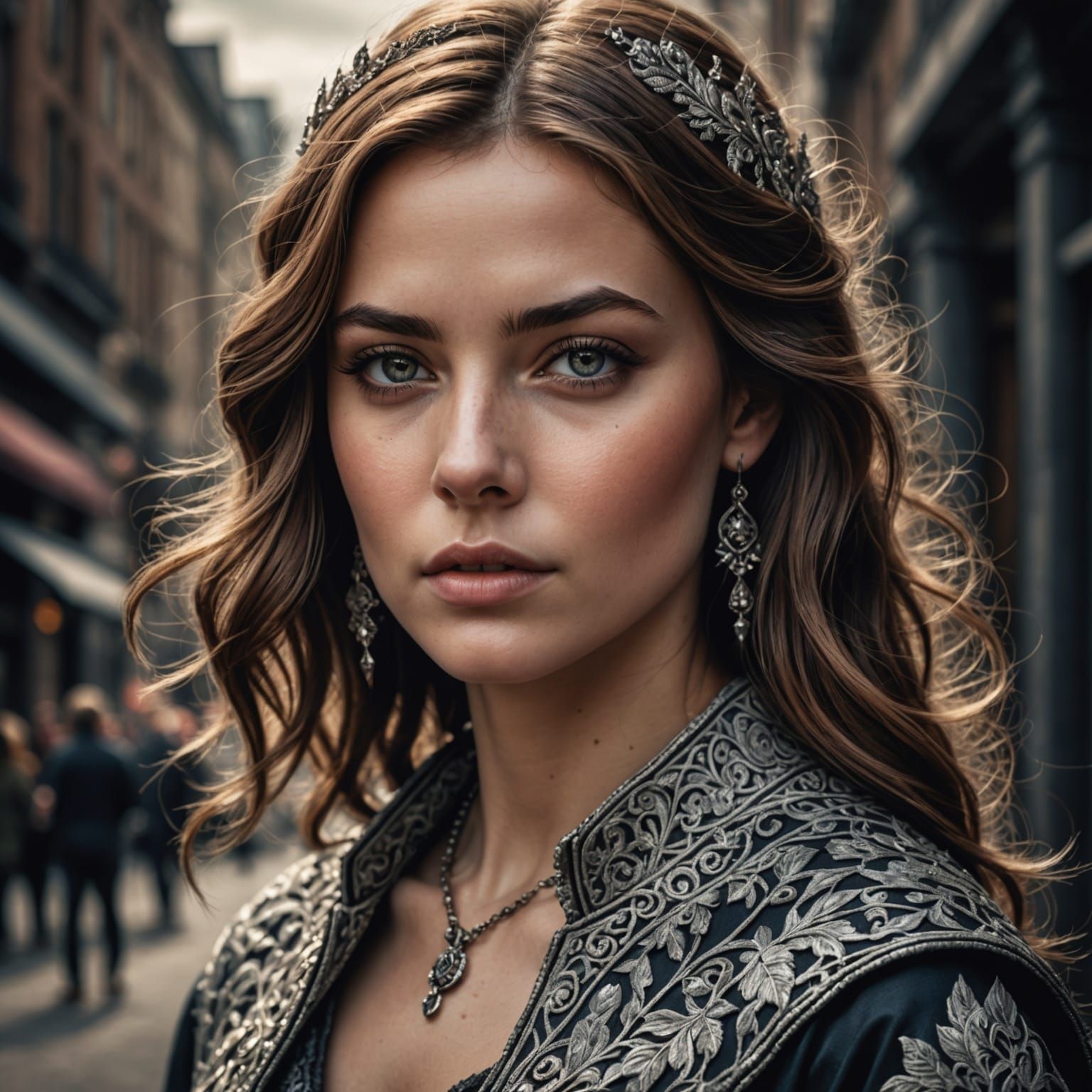 Hyperrealistic Drawing of a Beautiful Woman