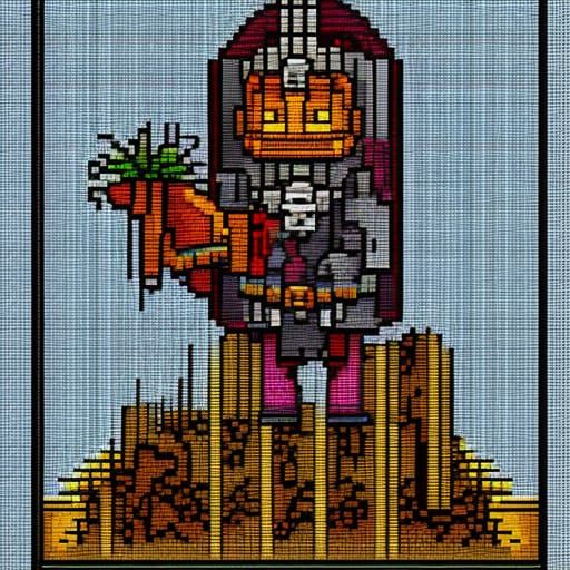 Knight. Pixel art
