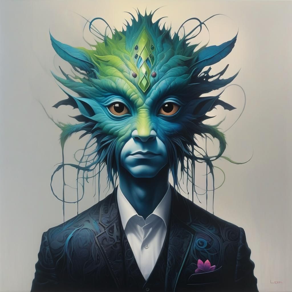 Surrealist Fusion of Realism and Abstraction