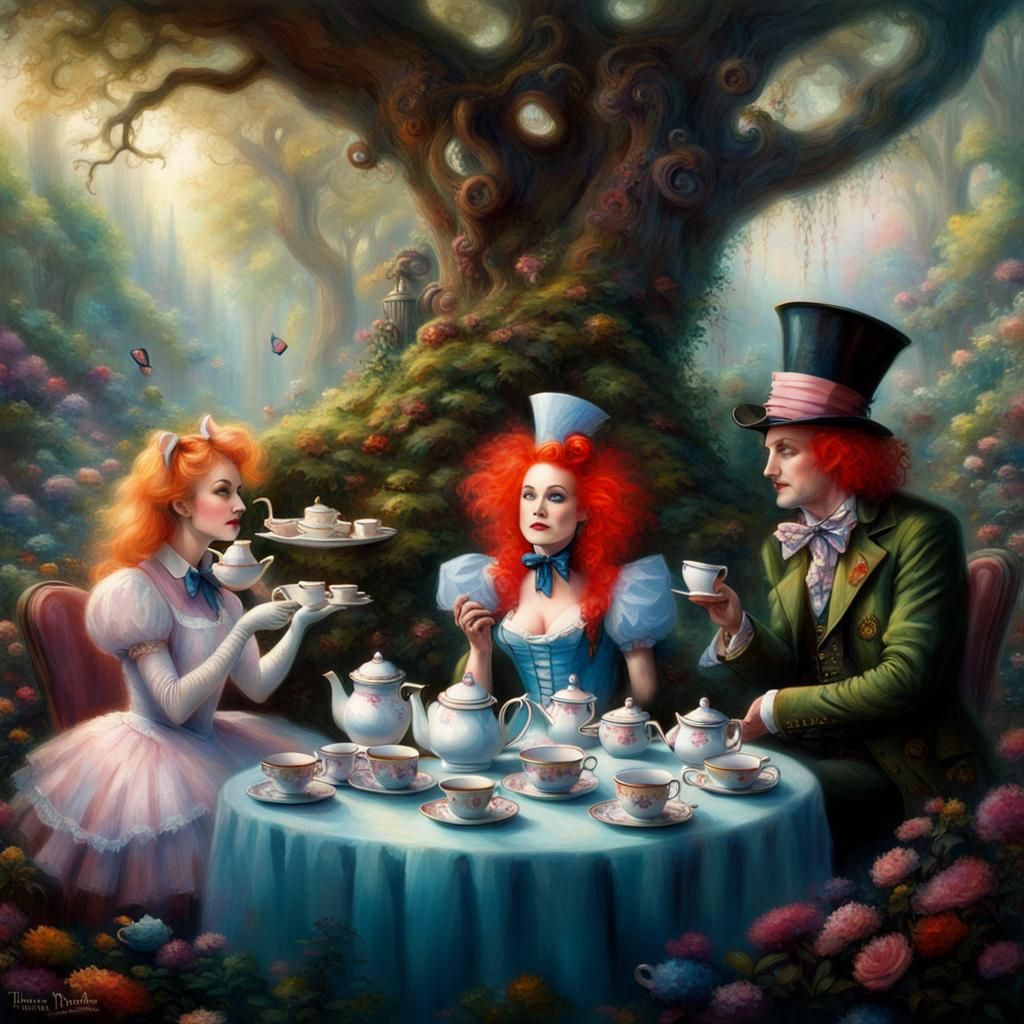 Alice in Wonderland Tea Party, Ethereal Fantasy Style