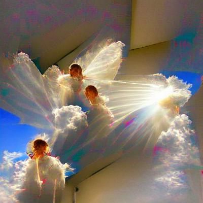 Angels in Divine Sunshine and Holy Light