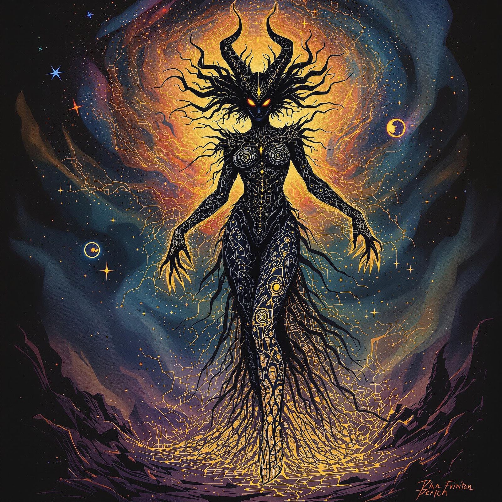 Gothic Demoness Goddess of Cosmic Horror