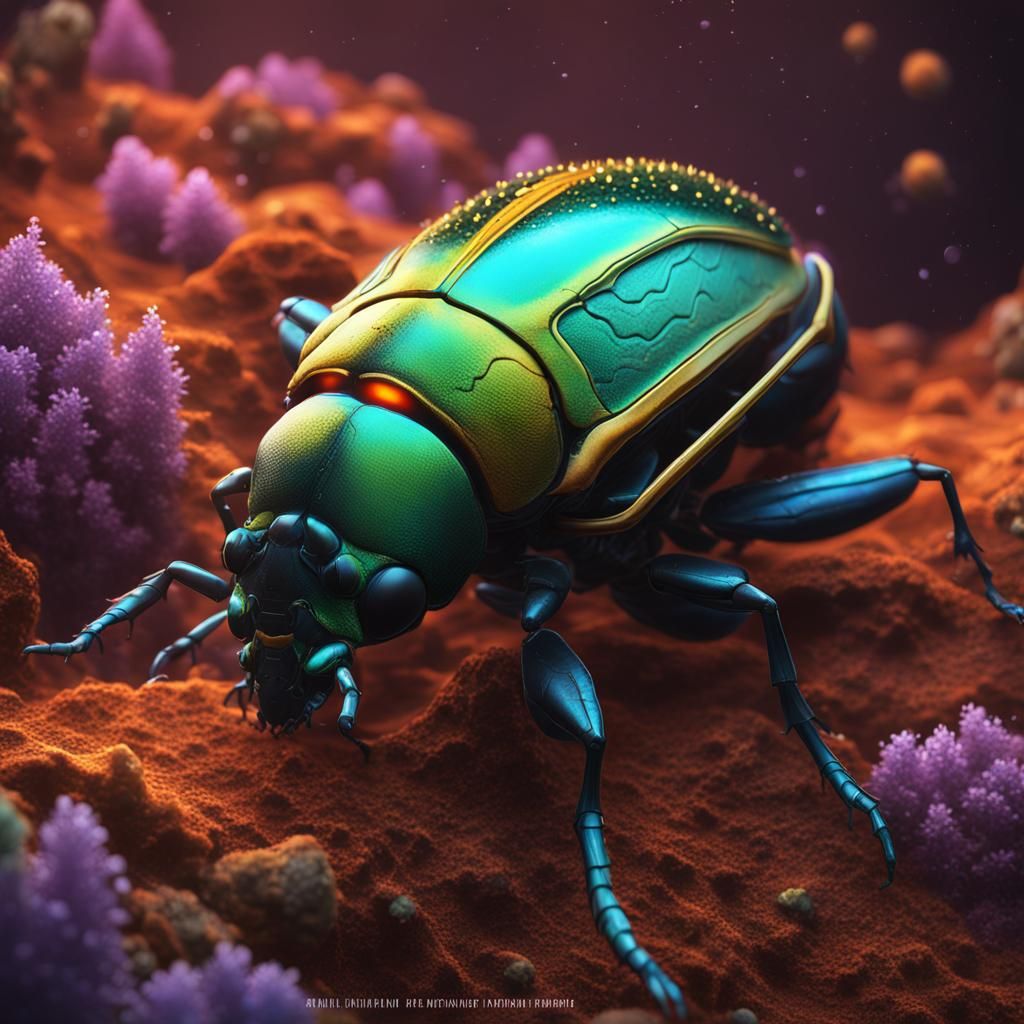 Alien Planet: Jewel Beetle Lifeforms Concept Art