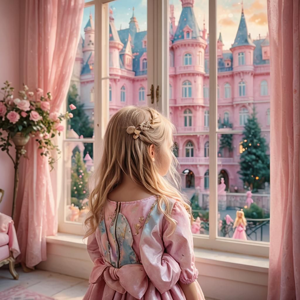 Pink Princess Palace in Dreamy Bokeh Photography