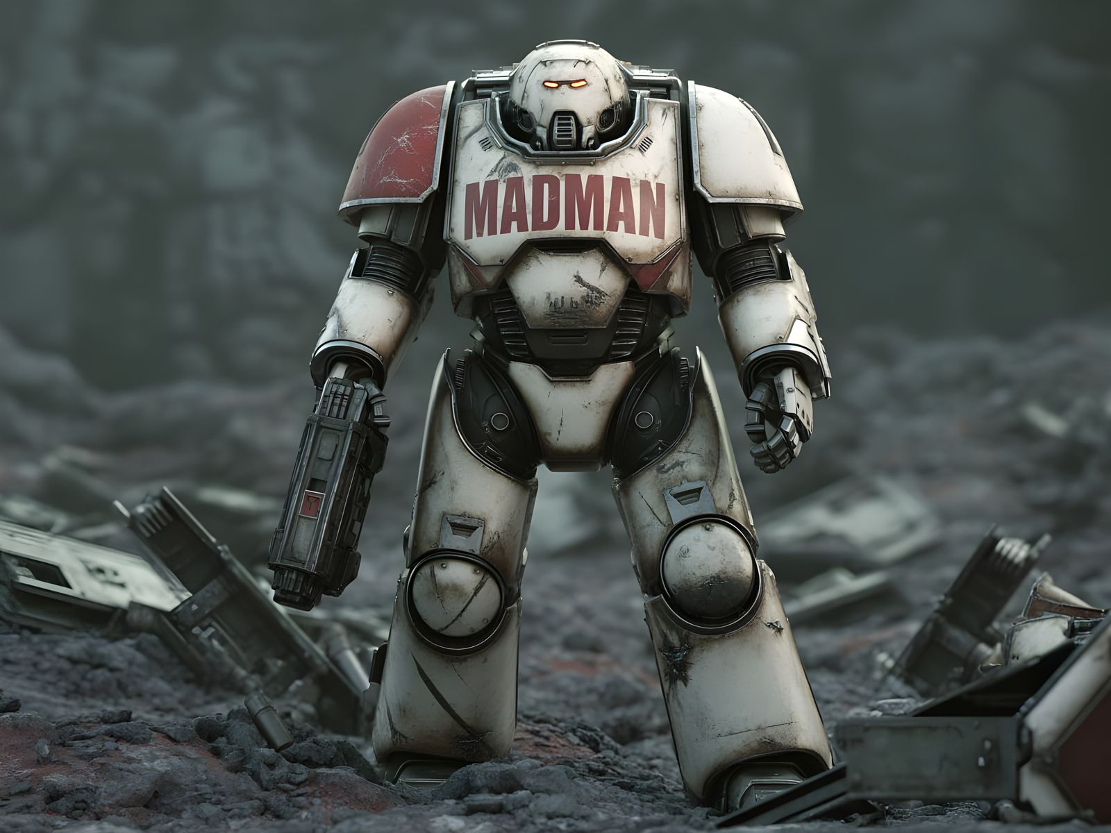 Warhammer 40K Exosuit Marked 'MADMAN'