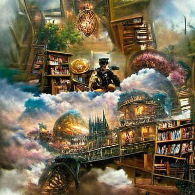 A Steampunk Odyssey Library Thomas Kinkade