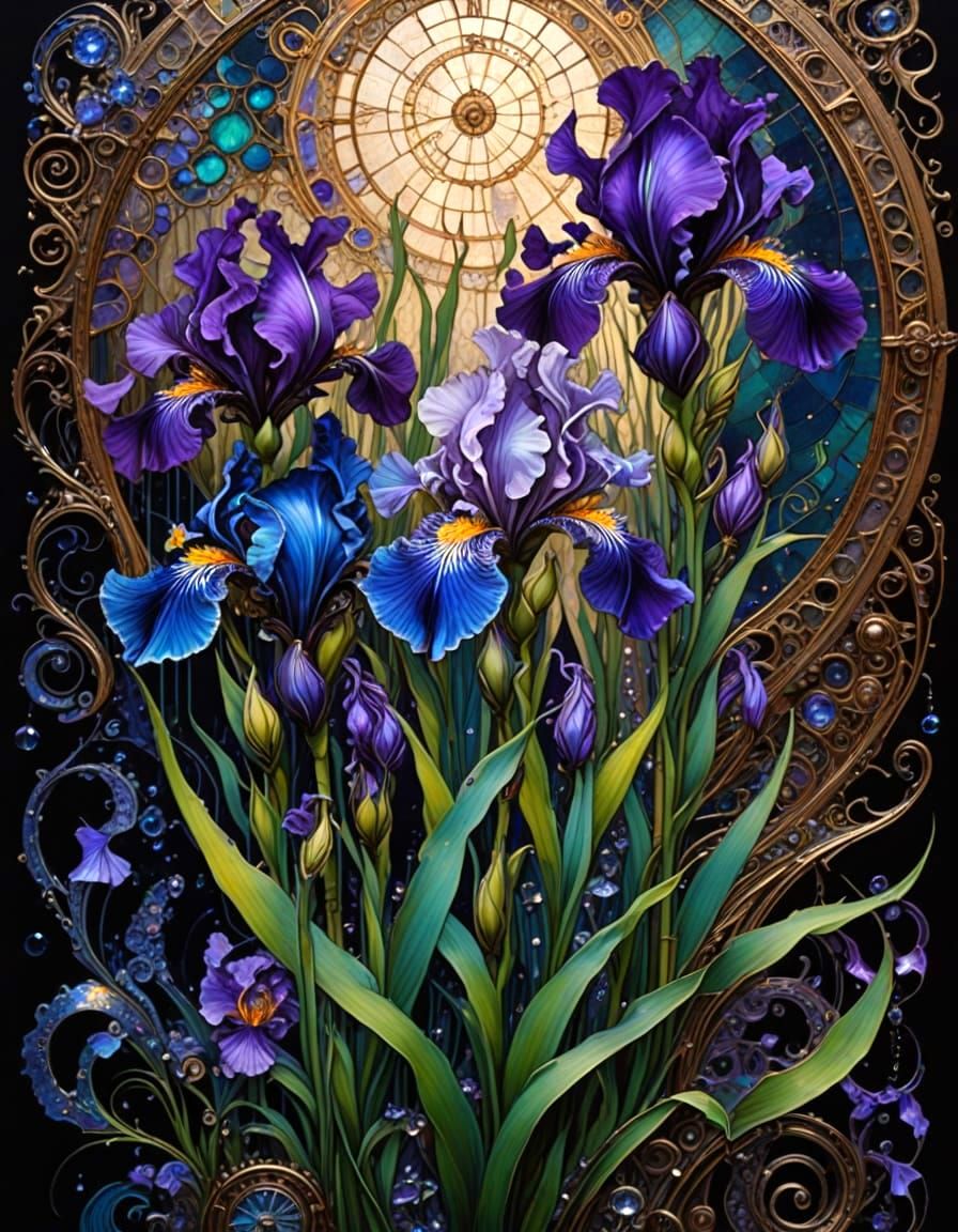 Stunning Steampunk Flowers in Iridescent Dream State