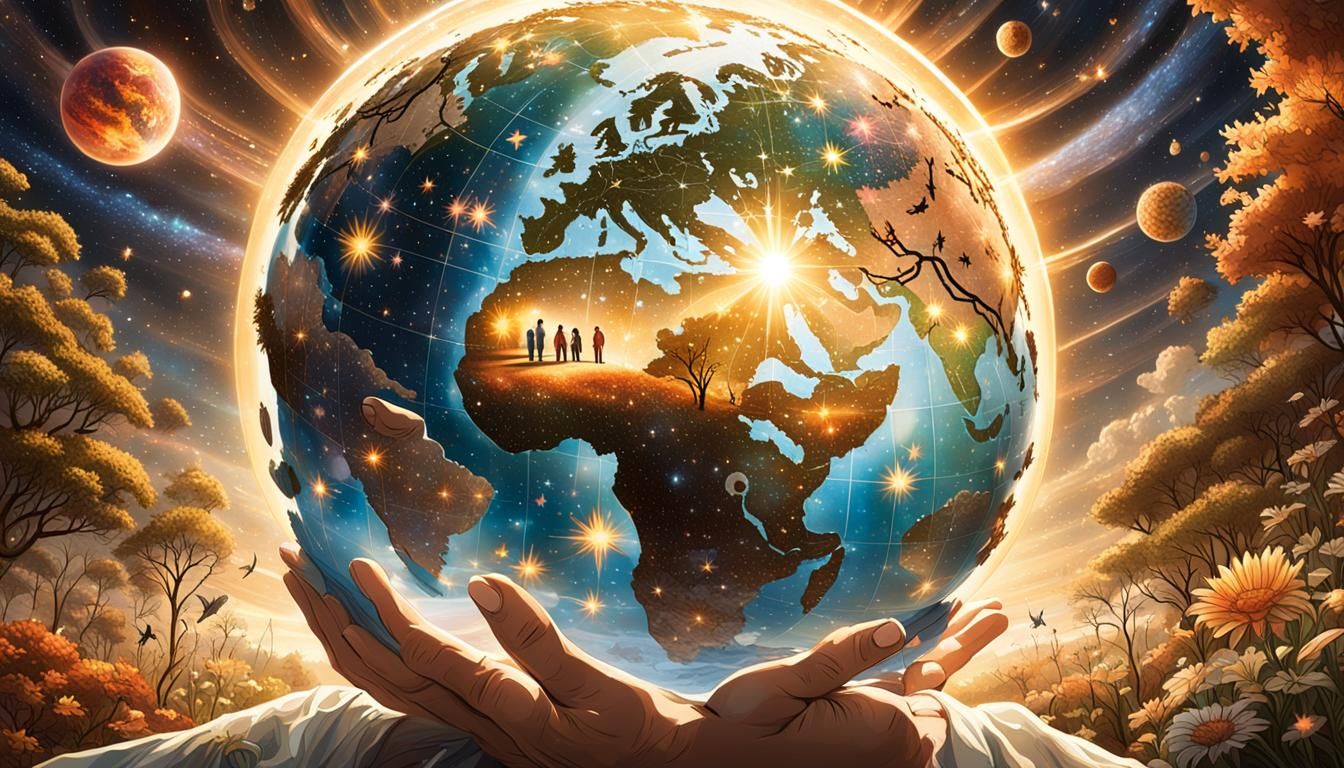 God's Love Embraces Earth with Affectionate Couples