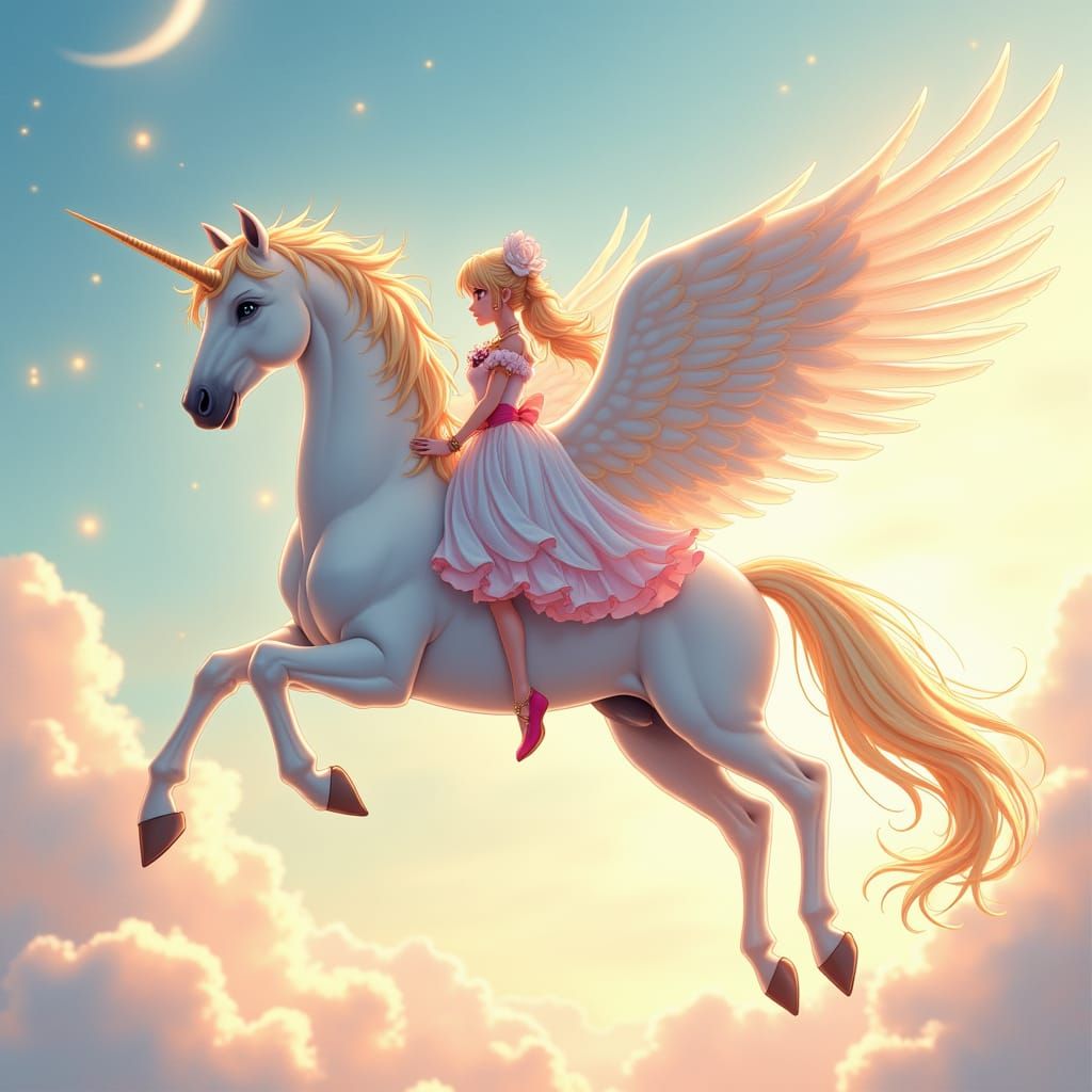Ethereal Unicorn Delivers Sailor Moon to Her Mother in Vibra...