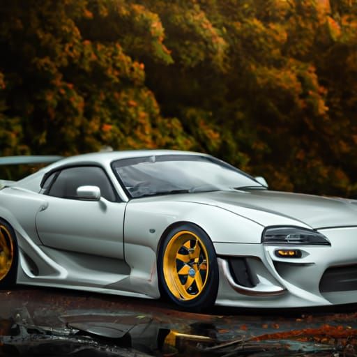 Supra Car in Professional Photography Style