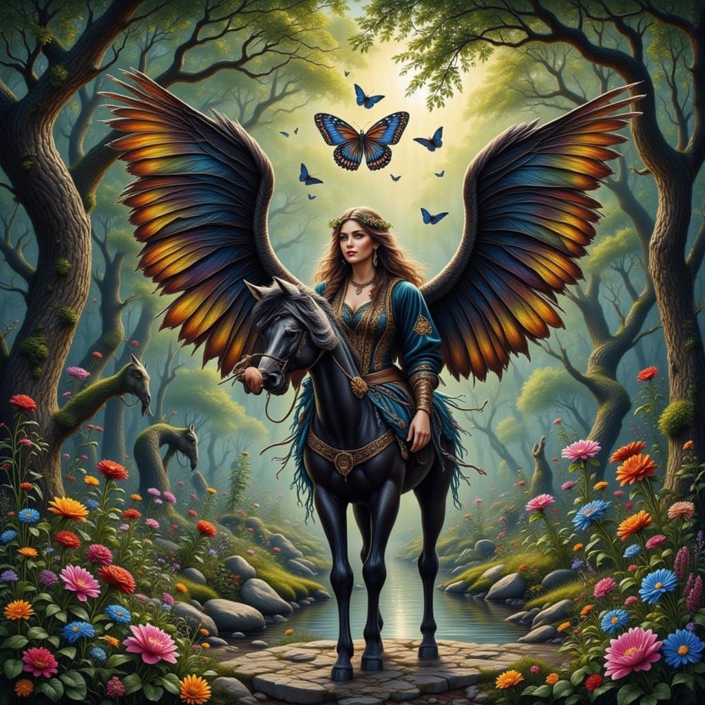 Ethereal Beauty: A Blend of Nature and Fantasy