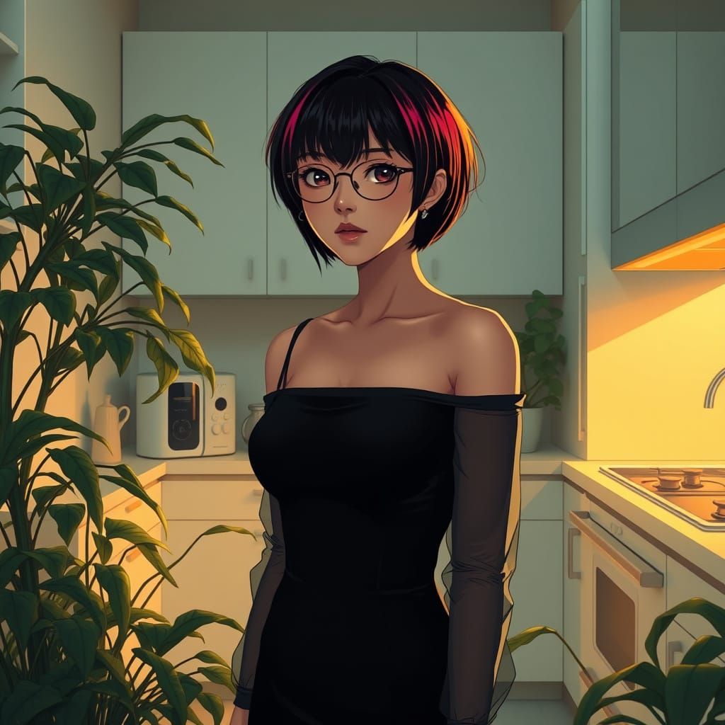 Ethereal Horror in a Modern Kitchen