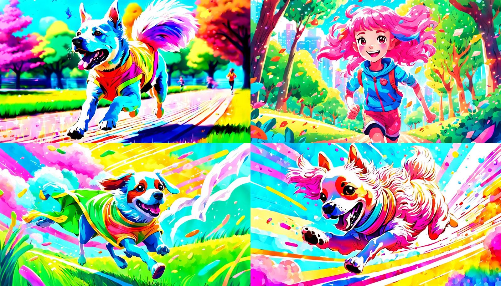 Kawaii Whippit Dog in High-Speed Chase