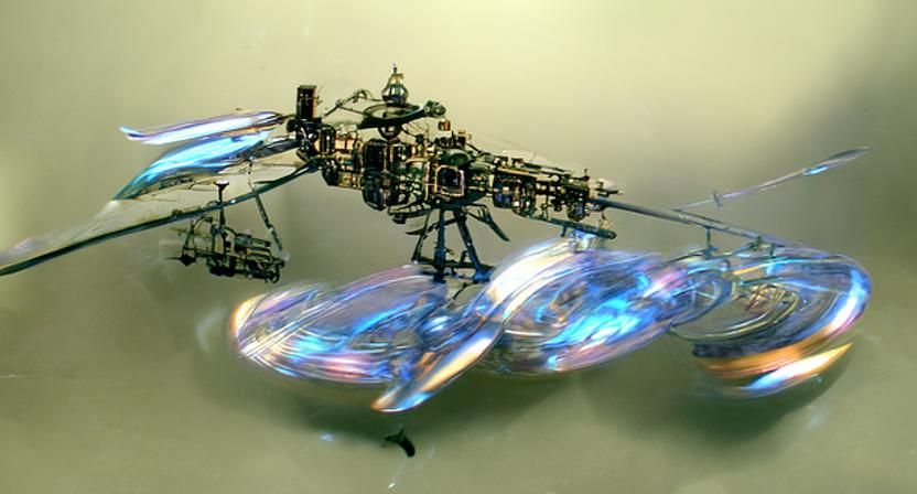 Concept Art: Steam-powered Quantum Space Helicopter