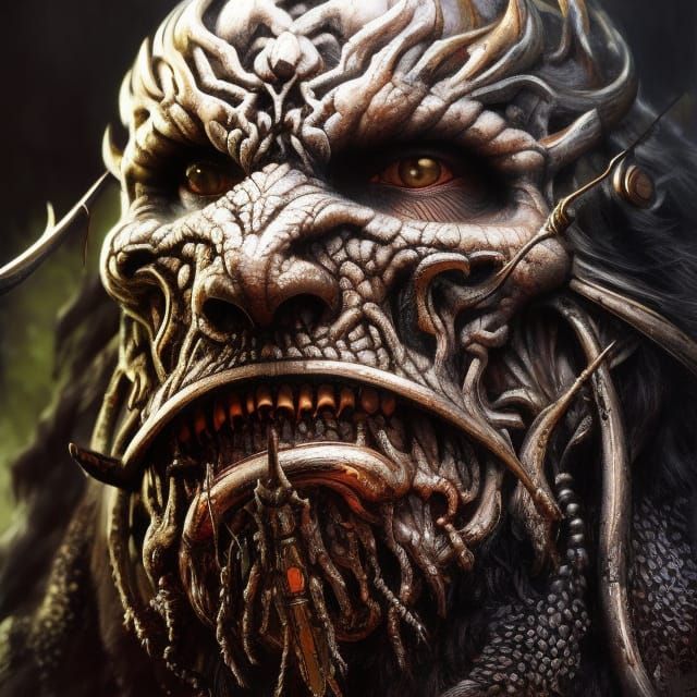 Hyperrealistic Scandinavian God in Gothic Art Style