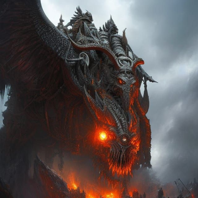 Hyperrealistic Scandinavian God in Gothic Art Style