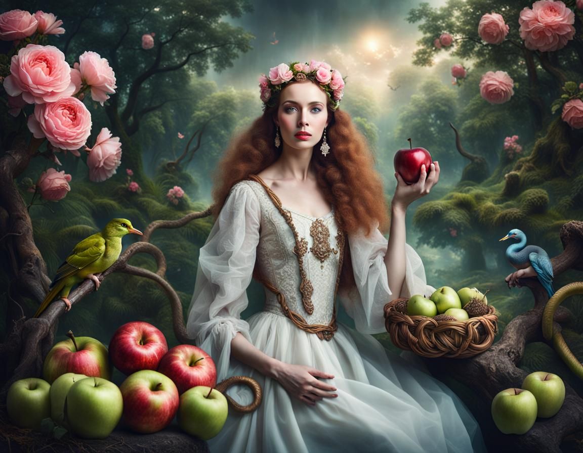 Adam and Eve in Eden: Photographic Art