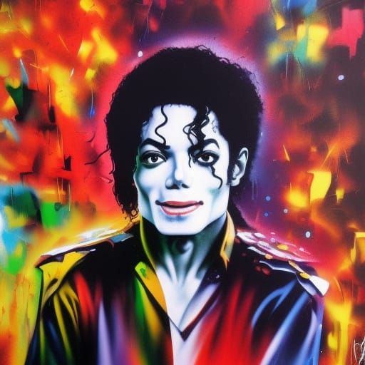 Michael Jackson Graffiti Art Portrait