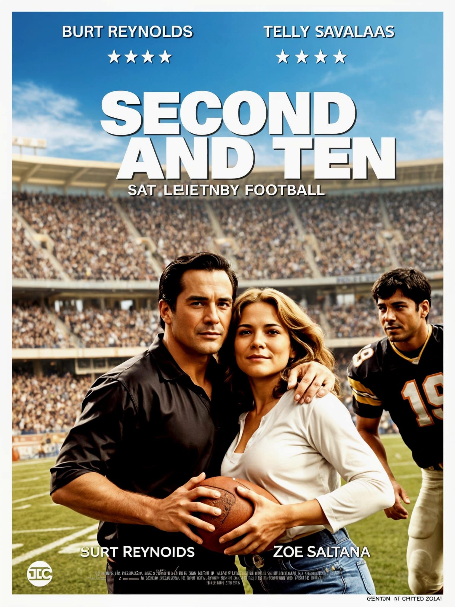 Movie Poster for "Second and Ten" Football Film