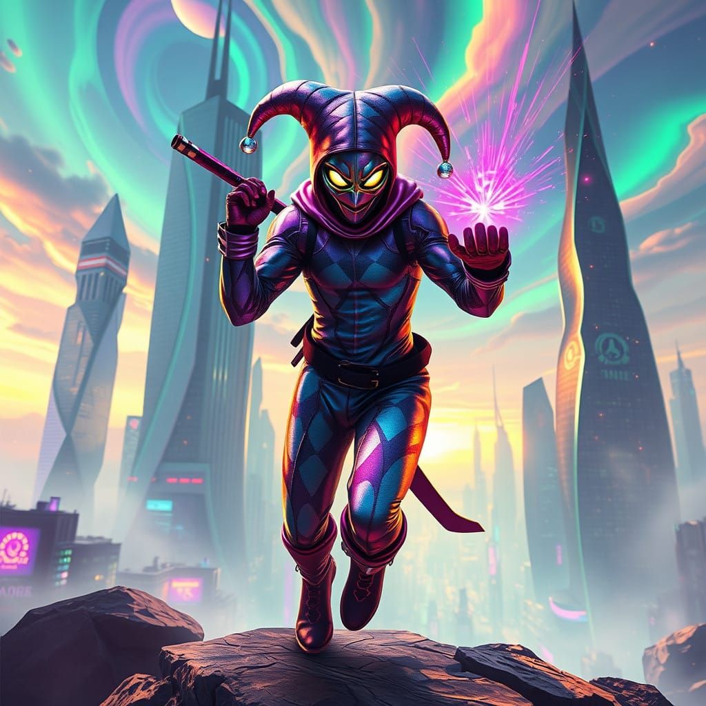 Stealthy Ninja Wields Optical Illusions in Alien Dreamscape