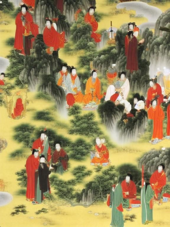 Taoist Sages in Chinese Heaven
