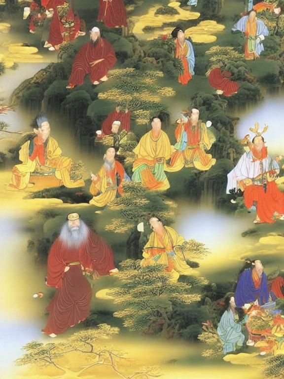 Taoist Sages in Chinese Heaven