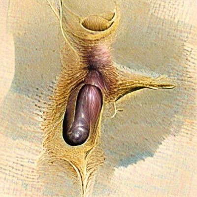 Anatomical Illustration of Male Genitalia