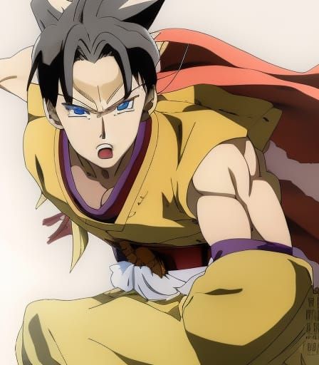 Goku as Castlevania Character in Anime Style