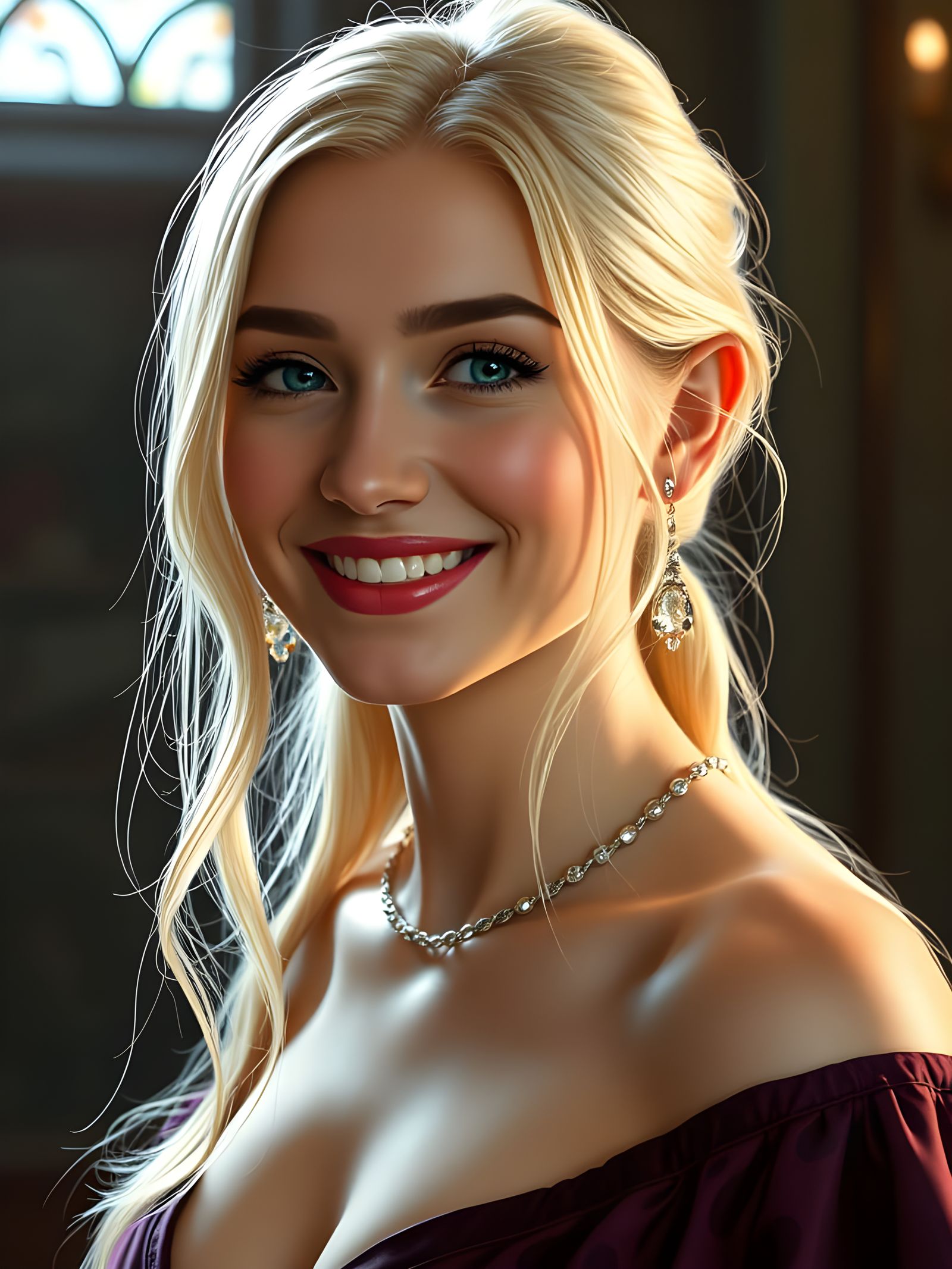 Ethereal Hyperrealistic Portrait in Oil