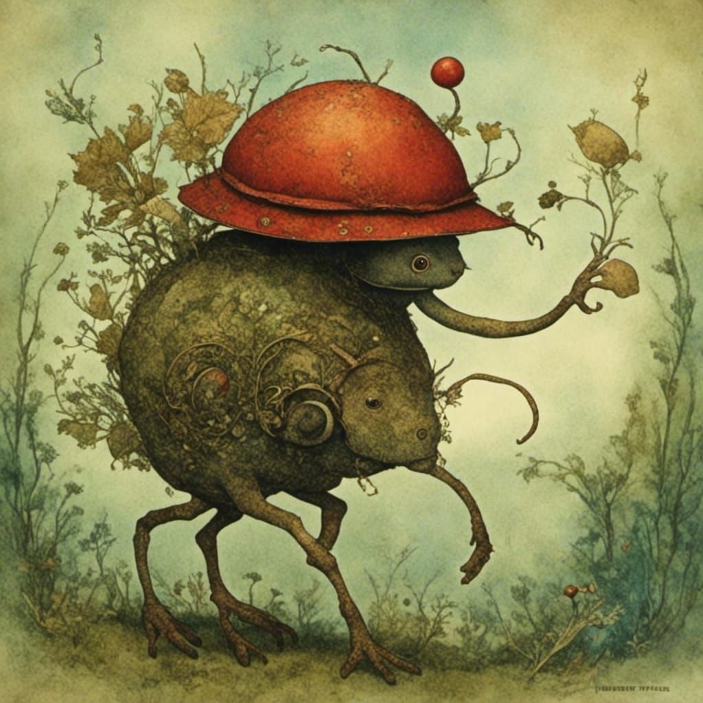 Enchanted Faerist Landscape with Cicada Song