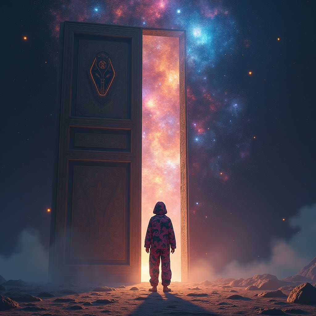 Cosmic Doorway: A Digital Matte Painting