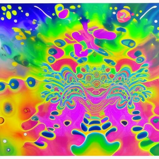 Psychedelic World in Van Gogh Style