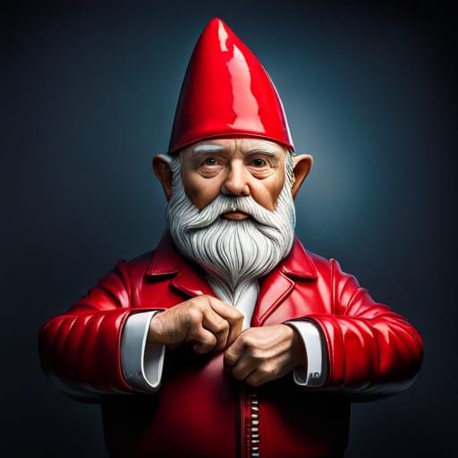 Photorealistic Garden Gnome Product Photo