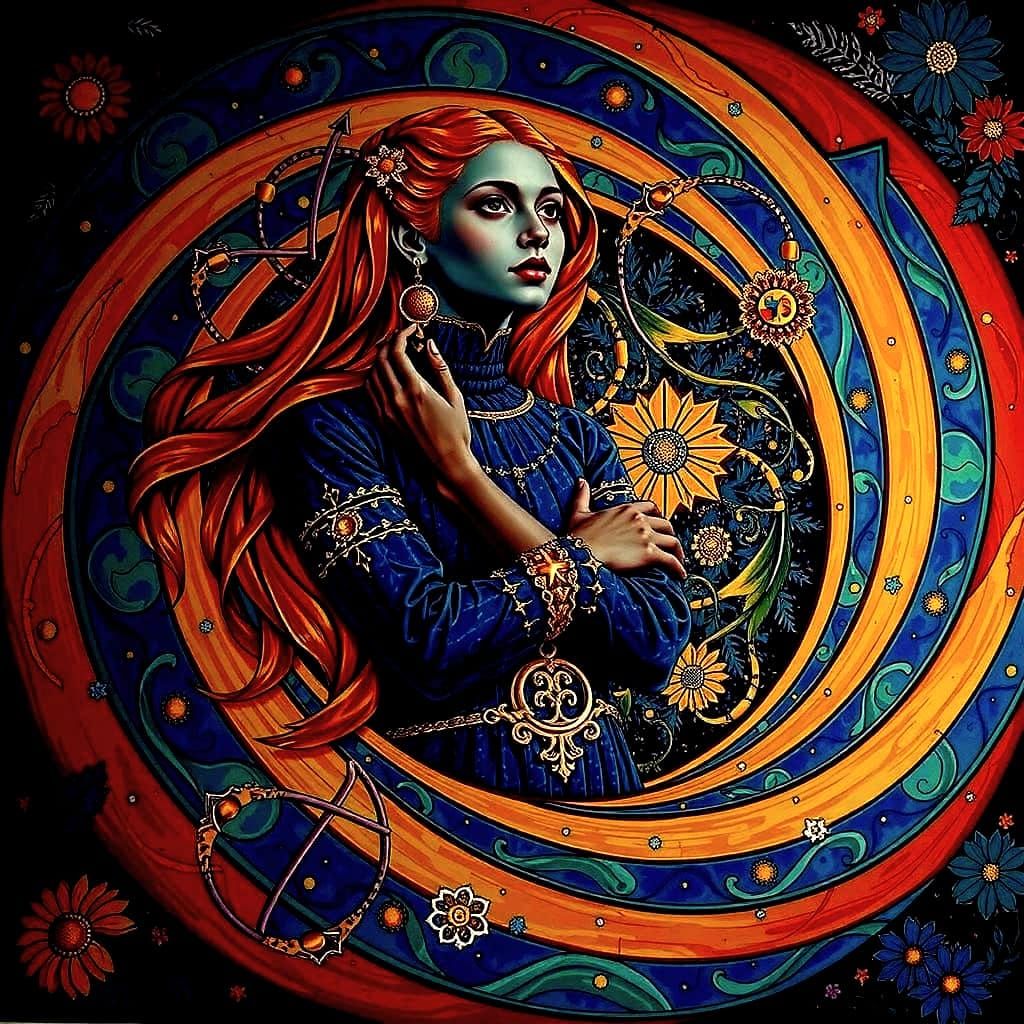 Abstract Mathematical Curves in Seraphinianus Style