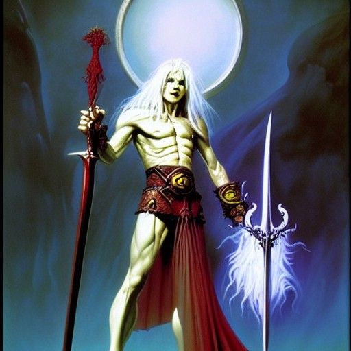 Elric the Necromancer: A Fantasycore Painting