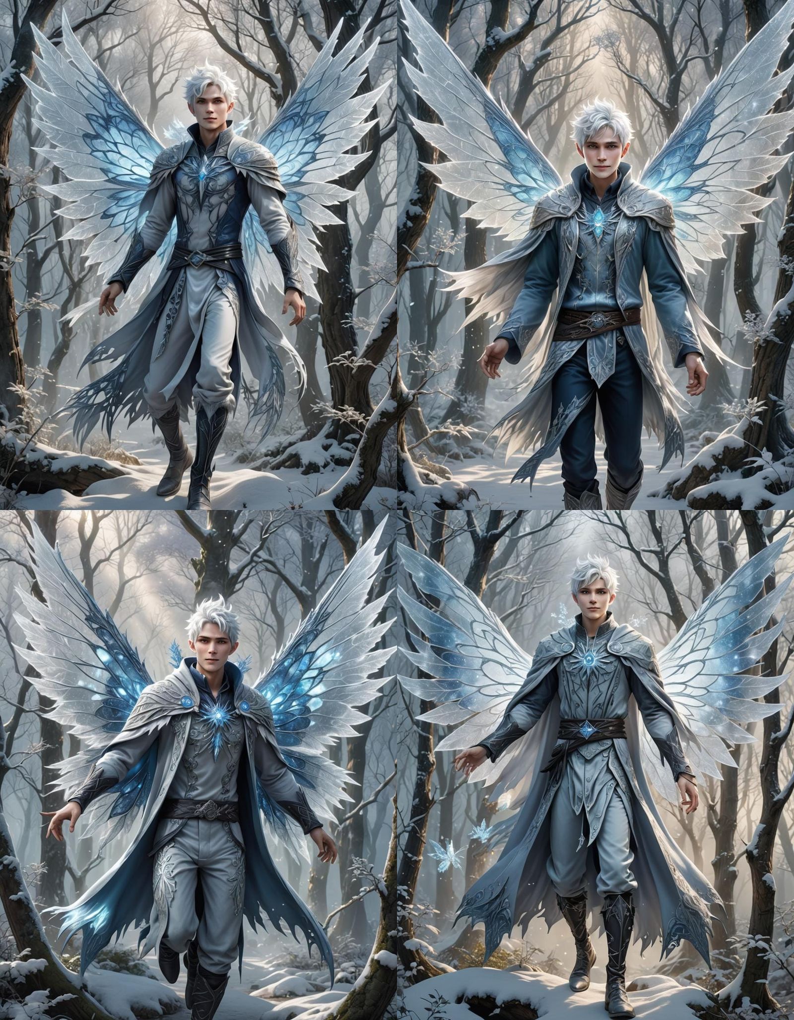 Hunky Jack Frost with Fairy Wings in Donghua Style