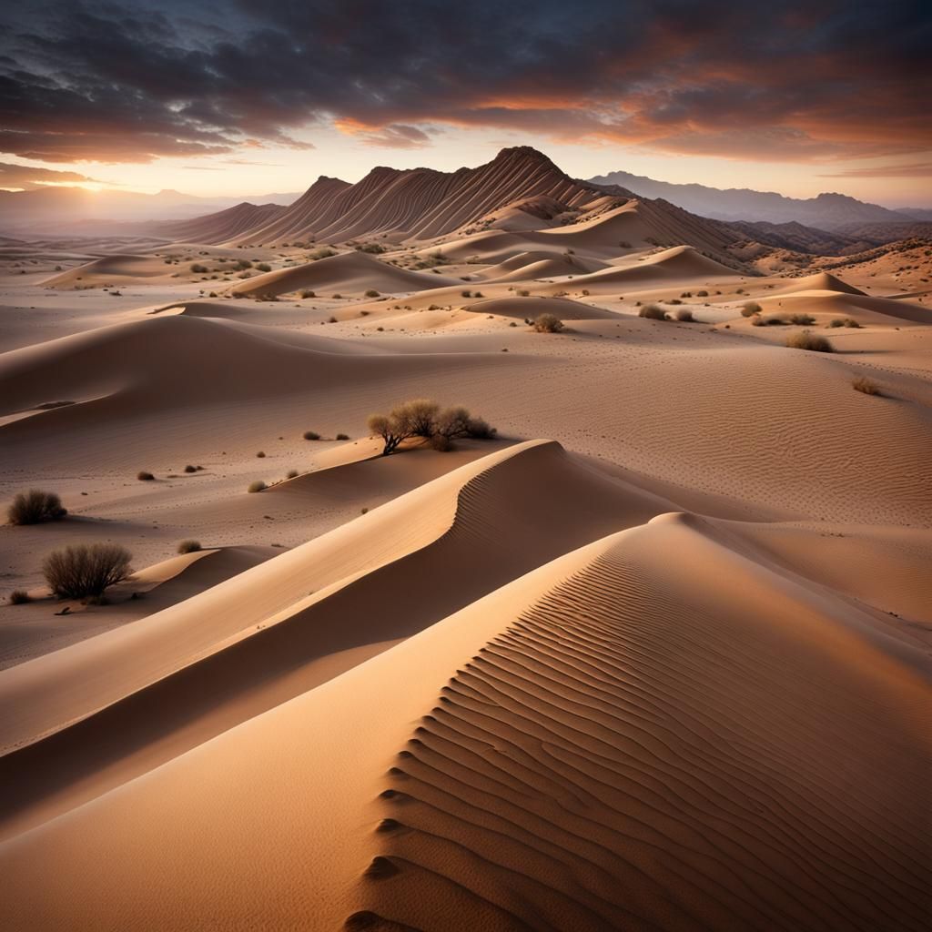 Mojave Desert Sand Dunes in High Resolution